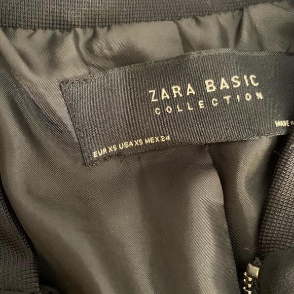 Zara Black Bomber Jacket light - Picture 4 of 5